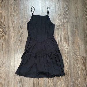 Black dress with lace bodice